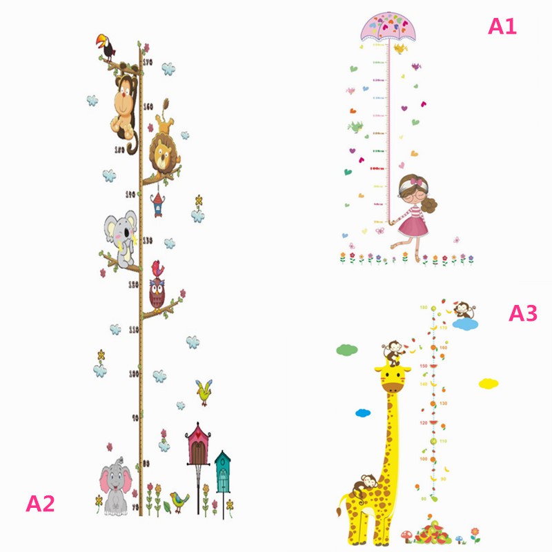 Miếng dán tường đo chiều cao cho bé