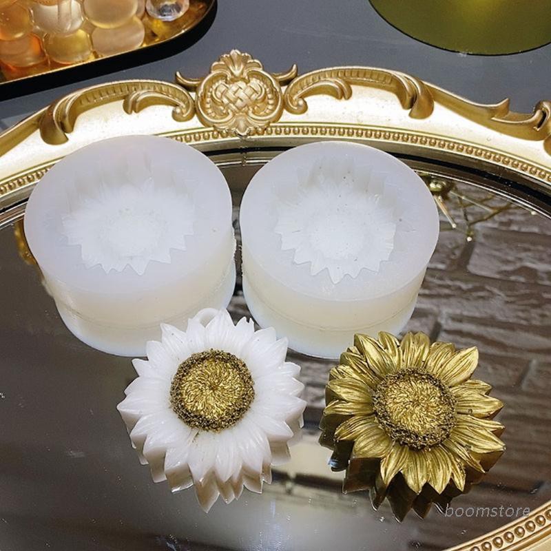 Boom✿ Sunflower Epoxy Resin Mold Aromatherapy Plaster Silicone Mould DIY Crafts Soap Candle Handicrafts Decorations Casting Tools