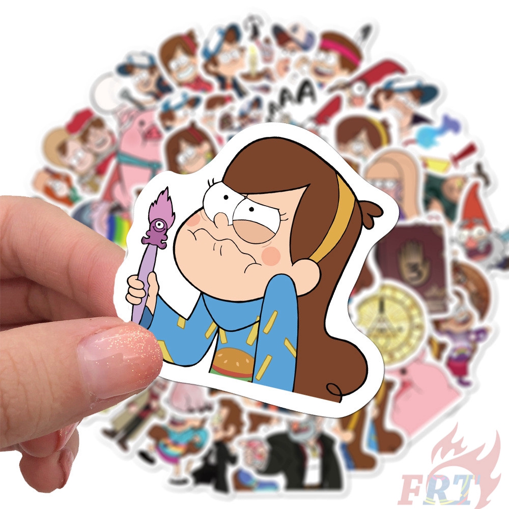❉ Gravity Falls Series 01 Stickers ❉ 50Pcs/Set Cartoon TV Shows DIY Fashion Waterproof Luggage Laptop Skateboard Doodle Decals Stickers