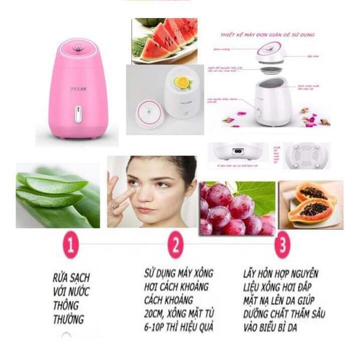 Máy xông hơi mặt thảo dược, hoa quả, làm đẹp da, phòng chống dịch bệnh - Hàng đẹp