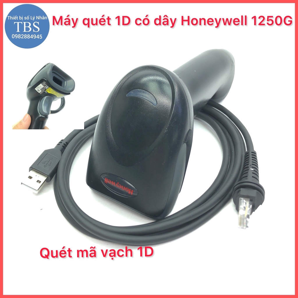 Máy quét mã vạch, máy bắn mã vạch có dây Honeywell 1450g/ Honeywell 1250G bền bỉ ổn định