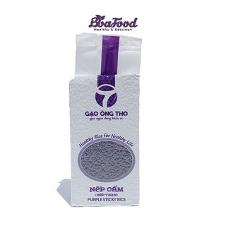 Gạo nếp cẩm gạo ông thọ giàu dinh dưỡng túi 1kg nấu xôi, chè, sữa chua nếp cẩm - bbafood