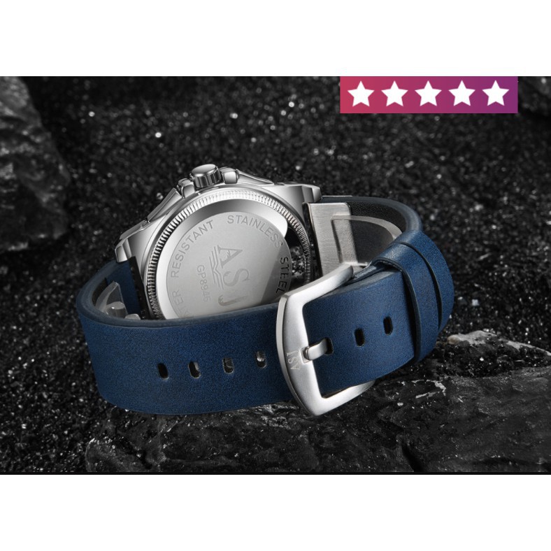 Đồng hồ nam cap cấp janki siêu chống xước và nước bảo hành 1 năm.