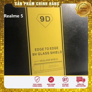 Kính cường lực full keo 9D Realme 5
