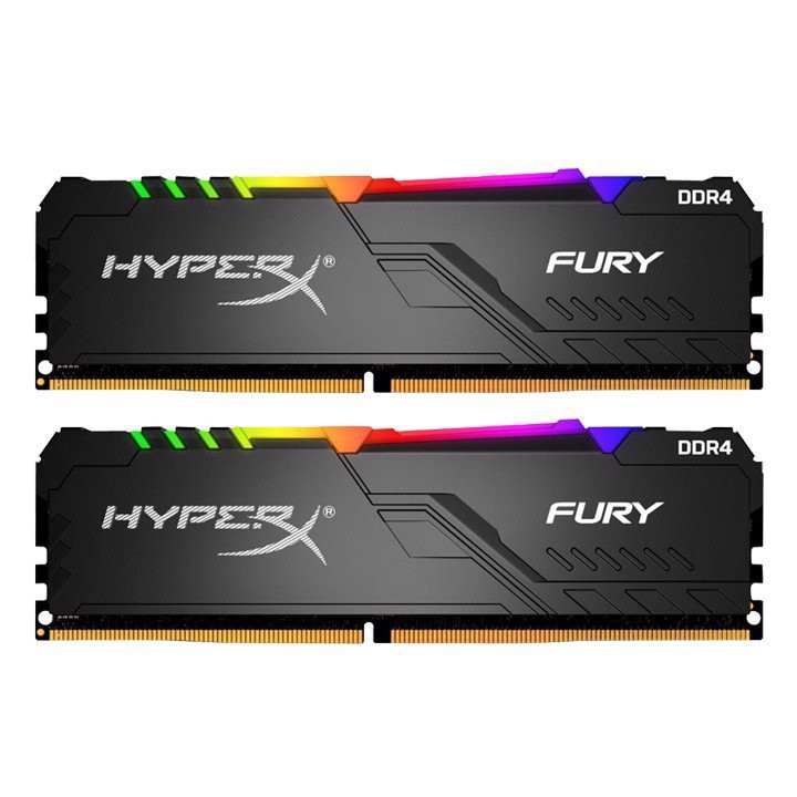 Ram PC Kingston HyperX Fury RGB 16GB 3200MHz DDR4 (Kit 2x8GB) - HX432C16FB3AK2/16