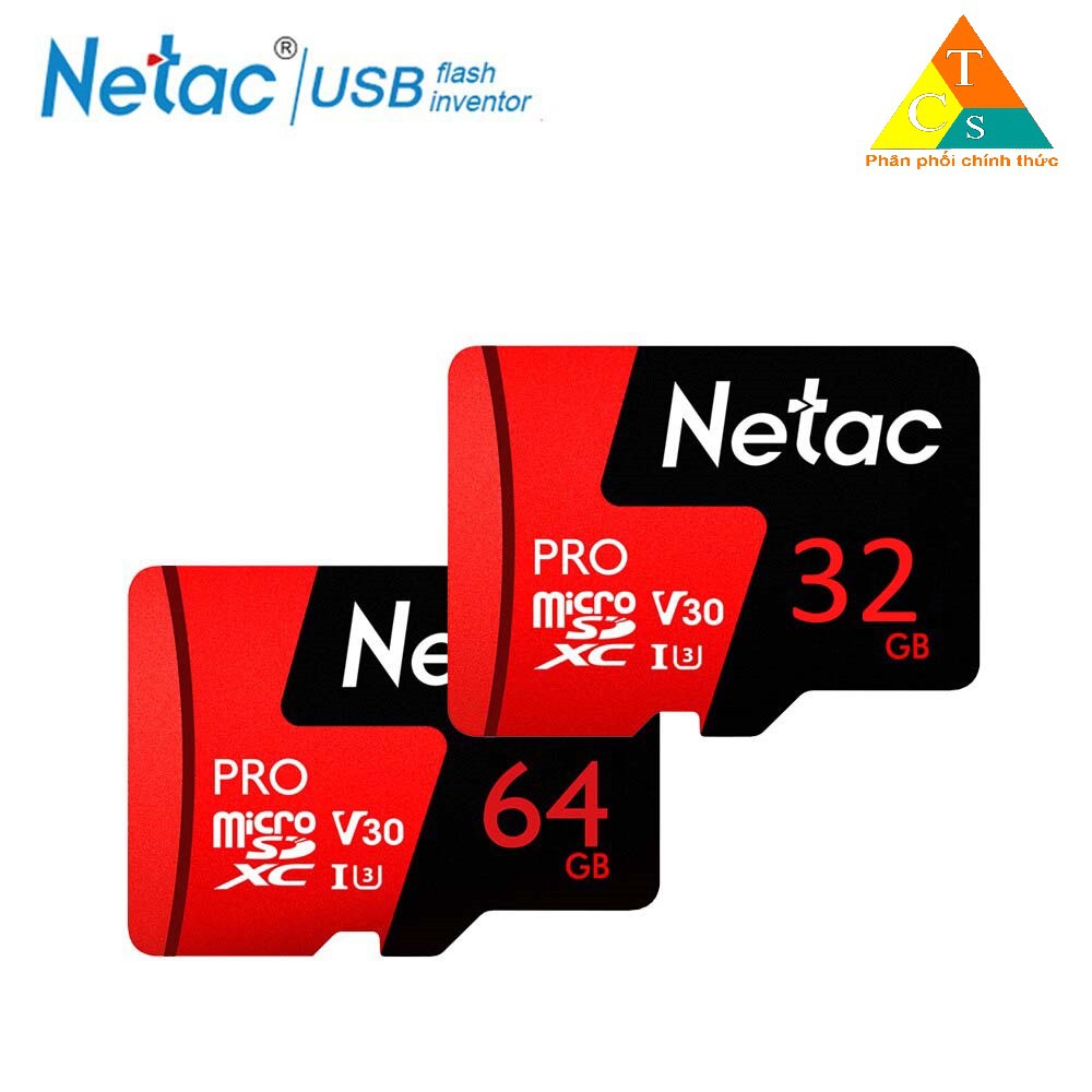 Thẻ nhớ micro sd Netac 32GB U3 Pro Class10 - Hàng Chính Hãng