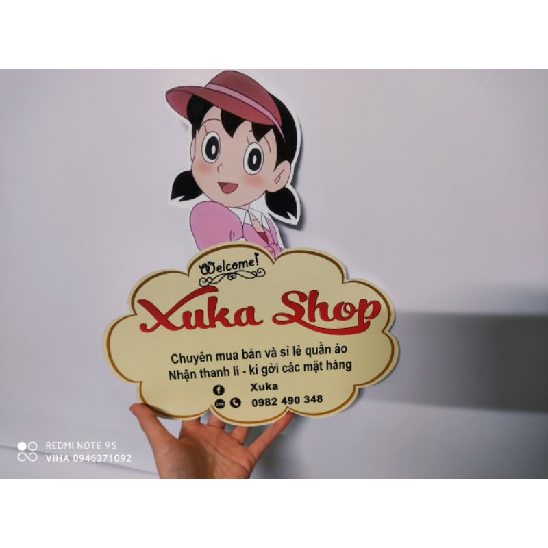 Bảng Tên Shop giả gỗ bán hàng online