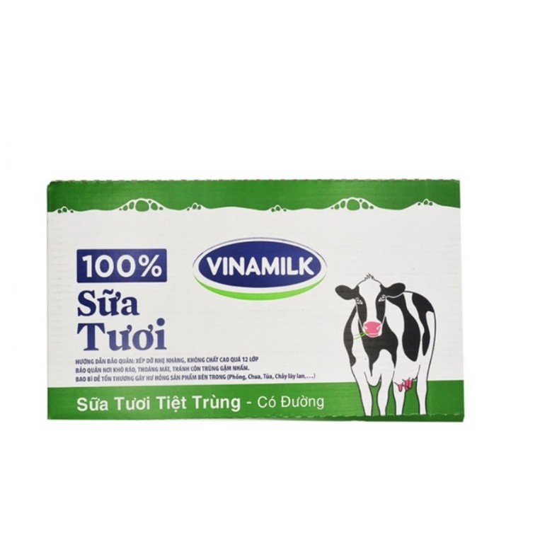 Lốc 4 Hộp Sữa Tươi Tiệt Trùng Vinamilk 100% 110ml | BigBuy360 - bigbuy360.vn