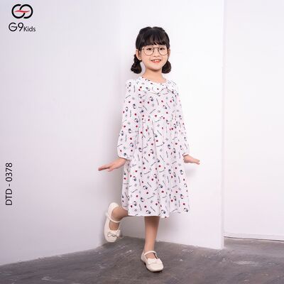 Đầm xèo  0378 G9moza chất liệu Kate tạo nên phong cách Đến trường, đi chơi Xinh xắn, đáng yêu