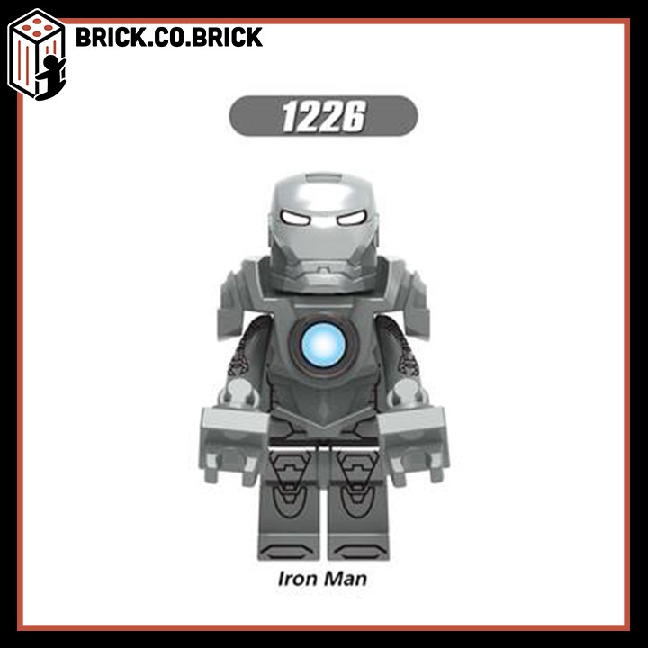 Iron Man Giáp cực đẹp MK50 MK32 Đồ chơi Lắp ráp Siêu Anh Hùng Người Sắt Minifigure Super Hero X0253