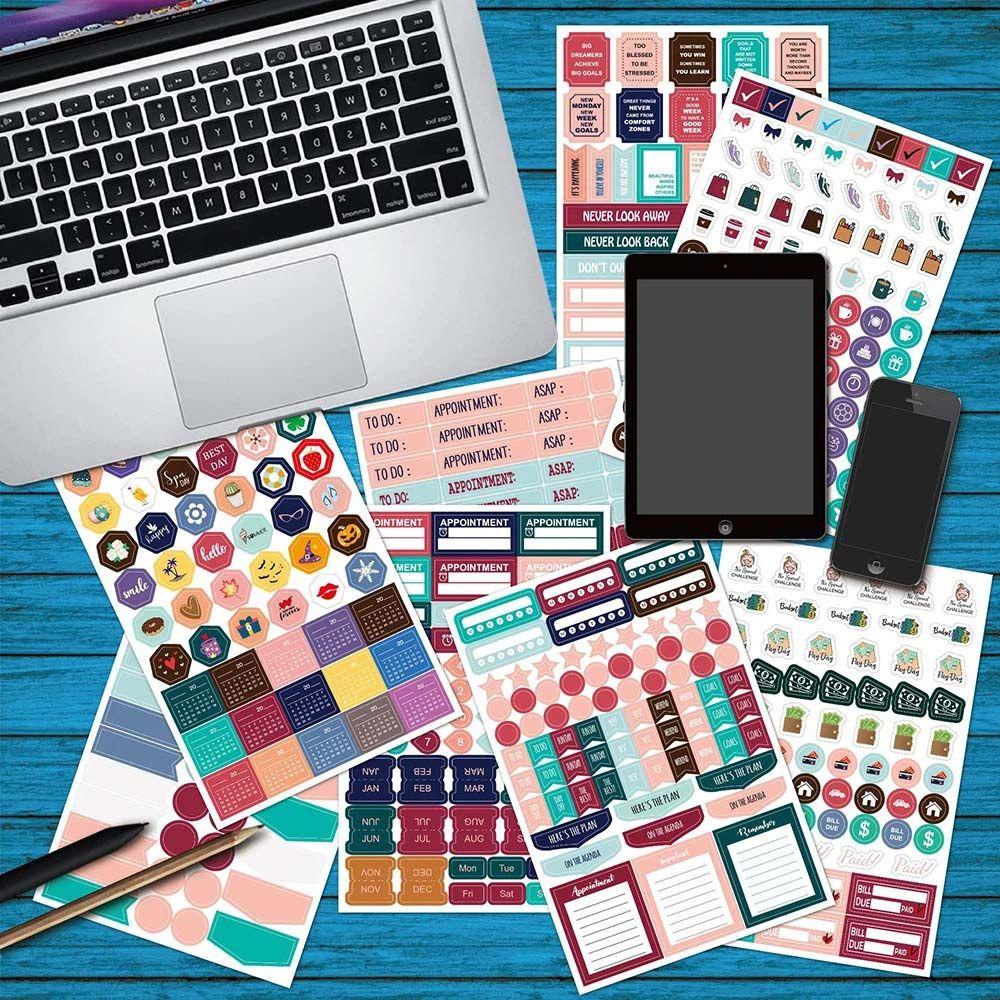 PEWANY Sticker Dán Trang Trí Sổ Tay Tập Thể Hình