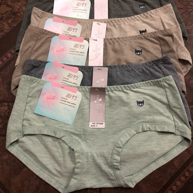 (7006 ảnh video có thật e tự úp ) combo 5 quần chíp cotton mềm mịn rẻ đep