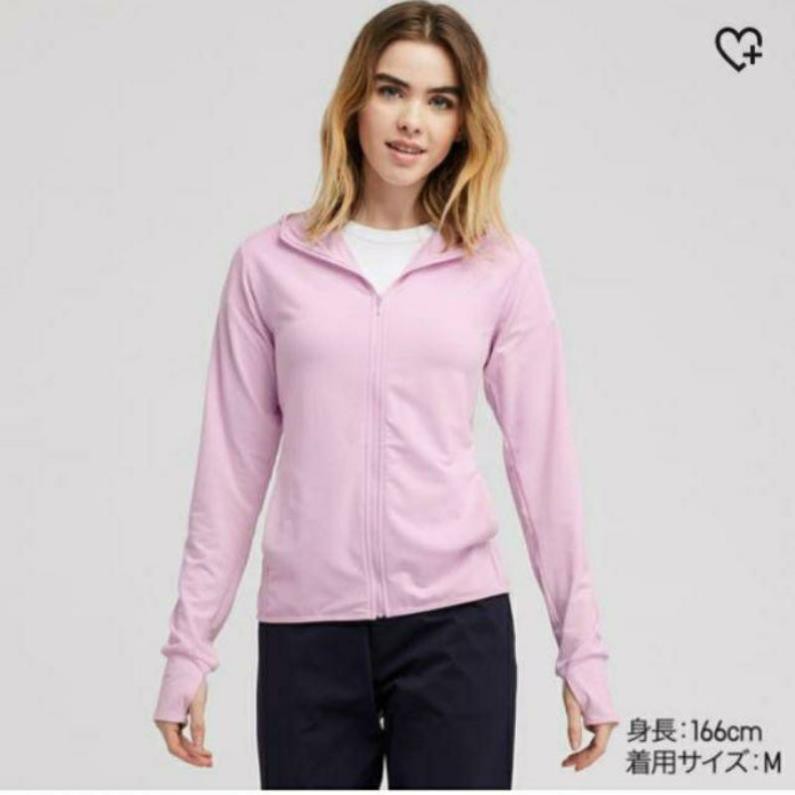 (UNIQLO chính hãng Nhật) Áo chống nắng Airism UV - sz S M L - Xanh đậm, xanh lá cây, xanh nhạt, hồng ⚡ 🎁