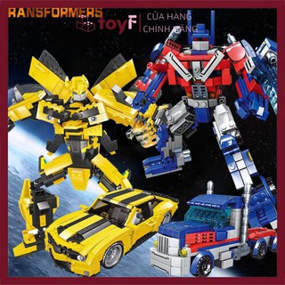 Đồ Chơi Lego Robot biến hình Ô Tô Xe Đua Transformers size lớn cho trẻ trên 6 tuổi chính hãng - toyF