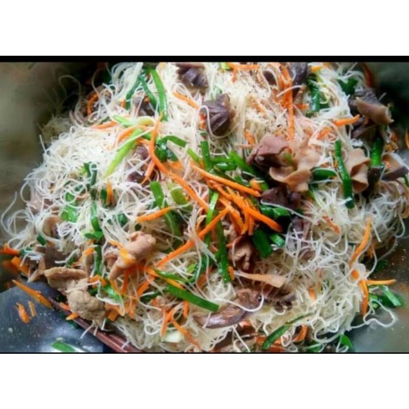 Bún gạo khô dùng để xào nấu dai ngon..