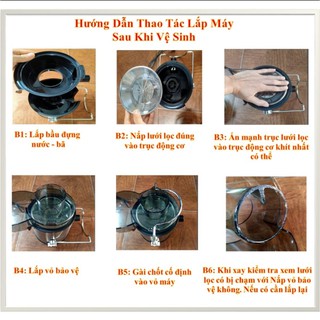 1 [ BH - 12 Tháng] Máy Ép Trái Cây, Máy Ép Hoa Quả, Rau, Củ