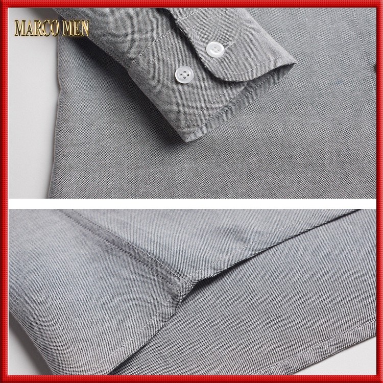 Áo sơ mi nam dài tay dáng ôm hàn quốc vải oxford thoáng mát thấm hút mồ hôi,chống nhăn SM001