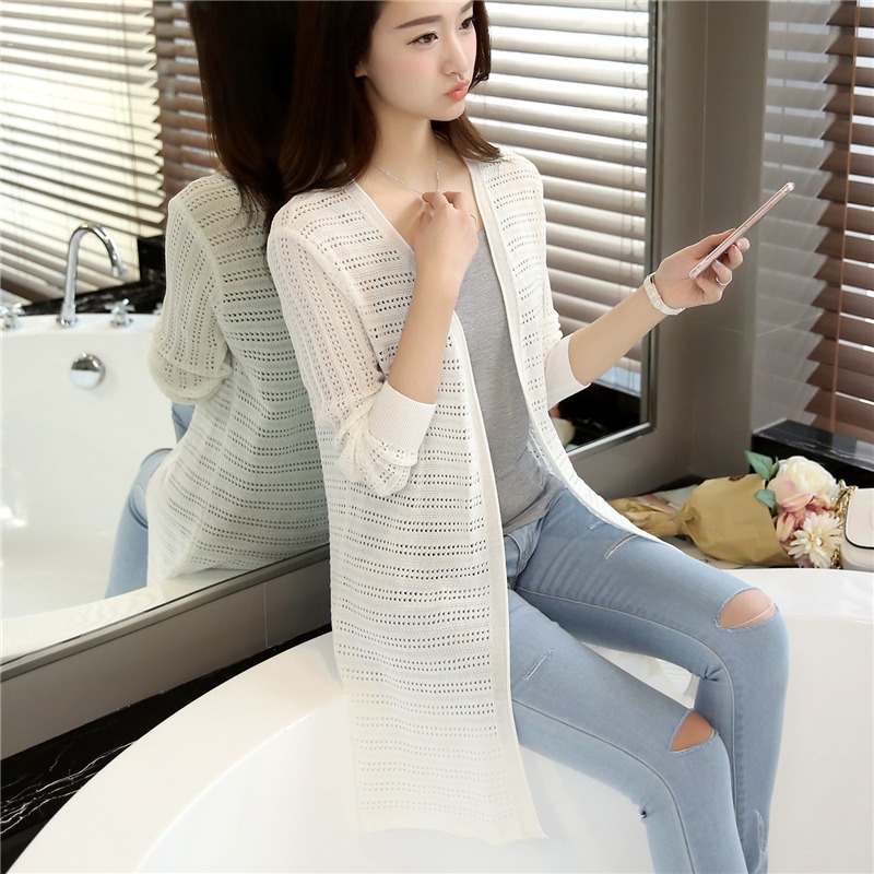 Áo Khoác Cardigan Dáng Dài Chống Nắng Thời Trang Cho Nữ