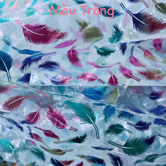 🦢VẢI LƯỚI LÔNG VŨ ÁNH HOLOGRAM 🦢
