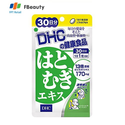 Viên Uống Trắng Da DHC Adlay Extract (30 ngày x 30 Viên) 16g