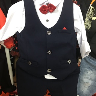 Bộ vest 4 chi tiết cho bé trai