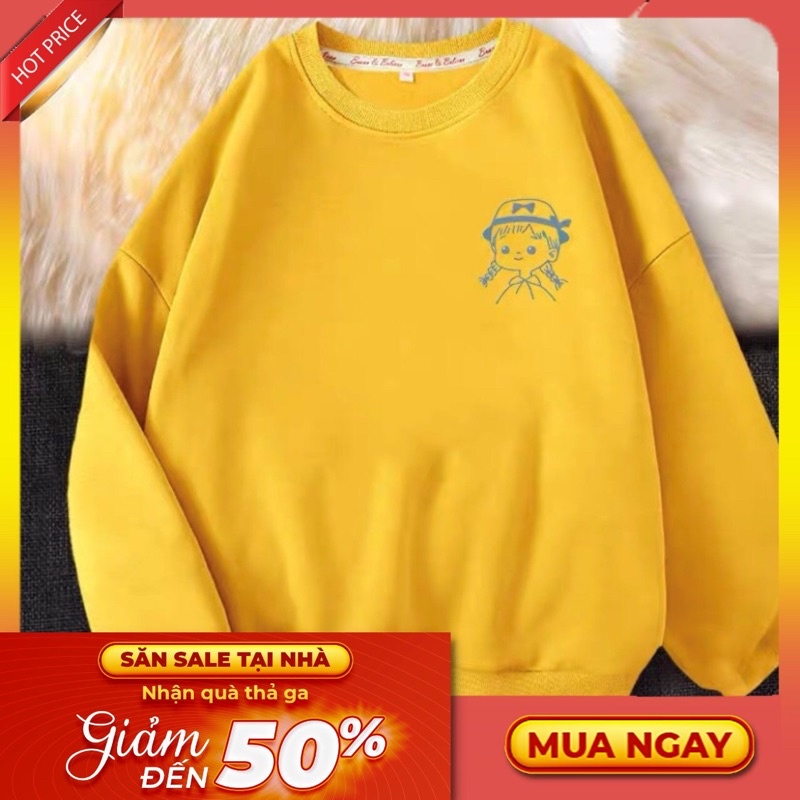🔥 ÁO SWEATER Gấu Hello, Áo Nỉ không mũ