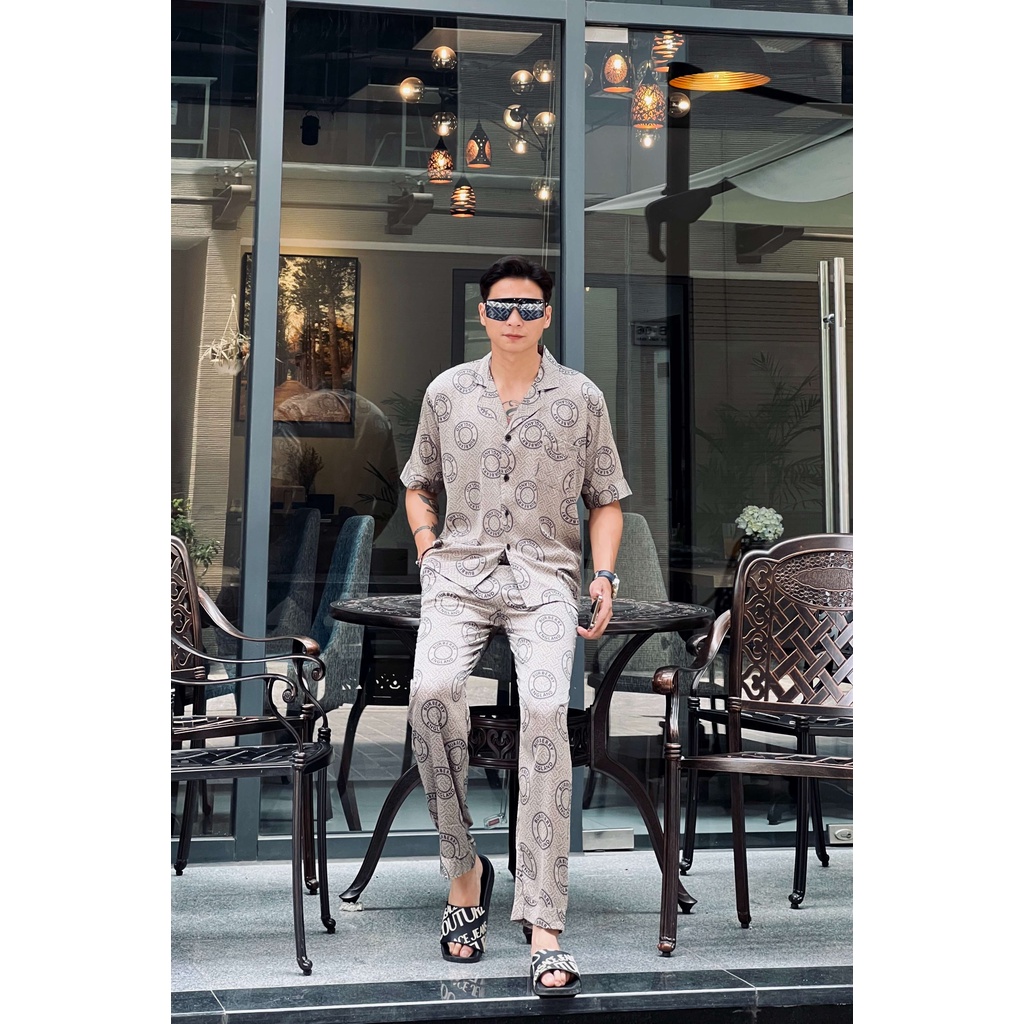 Bộ đồ ngủ nam Pijama lụa cao cấp mềm mịn,thoáng mát với thiết kế tinh tế BBR20 - Beemanor