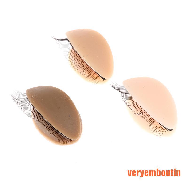 Miếng Silicone Thực Hành Nối Mi Giả Có Thể Tháo Rời