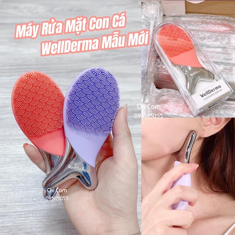 Máy Rửa Mặt Con Cá WellDerma Mẫu Mới