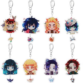 📣Móc Khóa Mặt Acrylic Họa Tiết Anime Demon Slayer's Blade Kuroshou Lang Tong Muichito Muichiro Inosuke