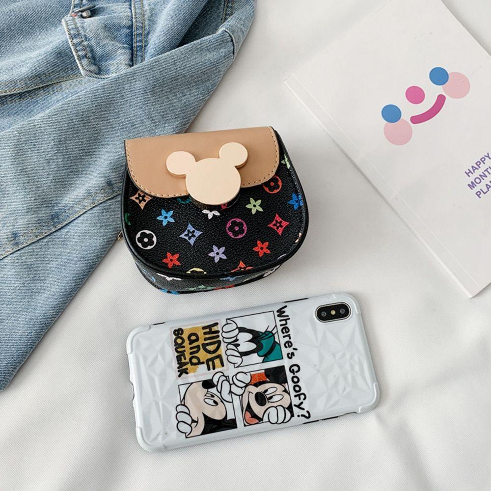 LILYES Túi Đeo Chéo Đựng Điện Thoại Hình Chuột Mickey Dễ Thương Cho Bé Gái
