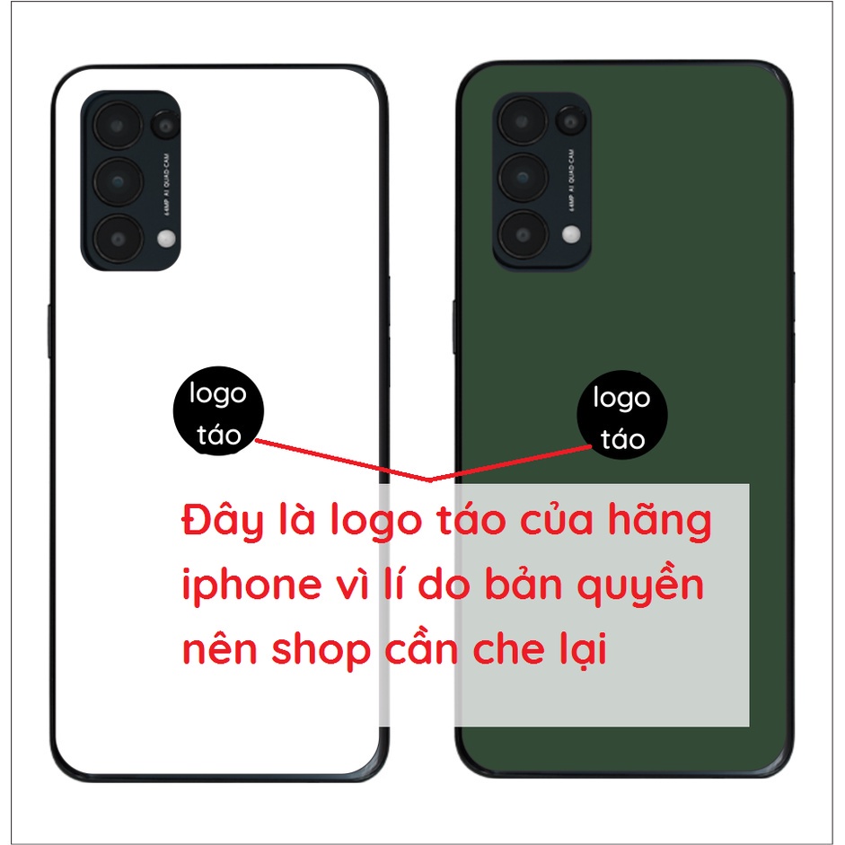 Ốp ép kính nano chống bể Oppo Reno 5 4G / 5G / Reno 6z 5g / Reno 4 / 4 pro giả kiểu i.p.h.o.n.e