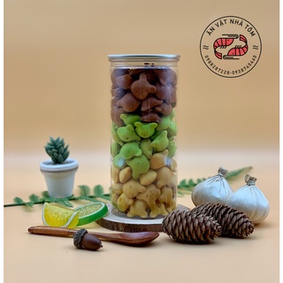 Bánh Nhân Kem 3 Vị, bánh gấu mix 3 vị đóng lon (hũ 450gr)