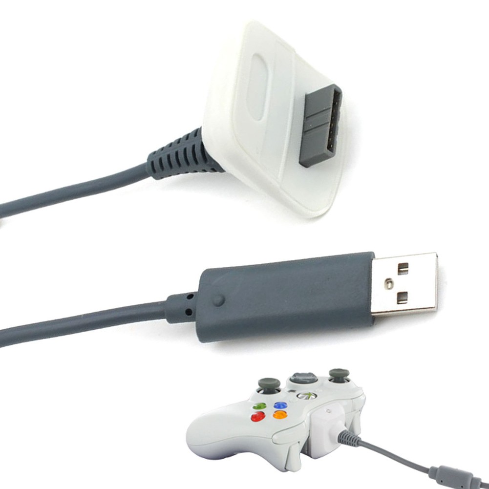 High Quality USB Play Charging Adapter Charger Cable Cord for XBOX 360 Wireless Controller