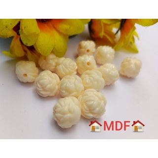 set 2 hạt, 5 hạt cườm hoa hồng size 16ly