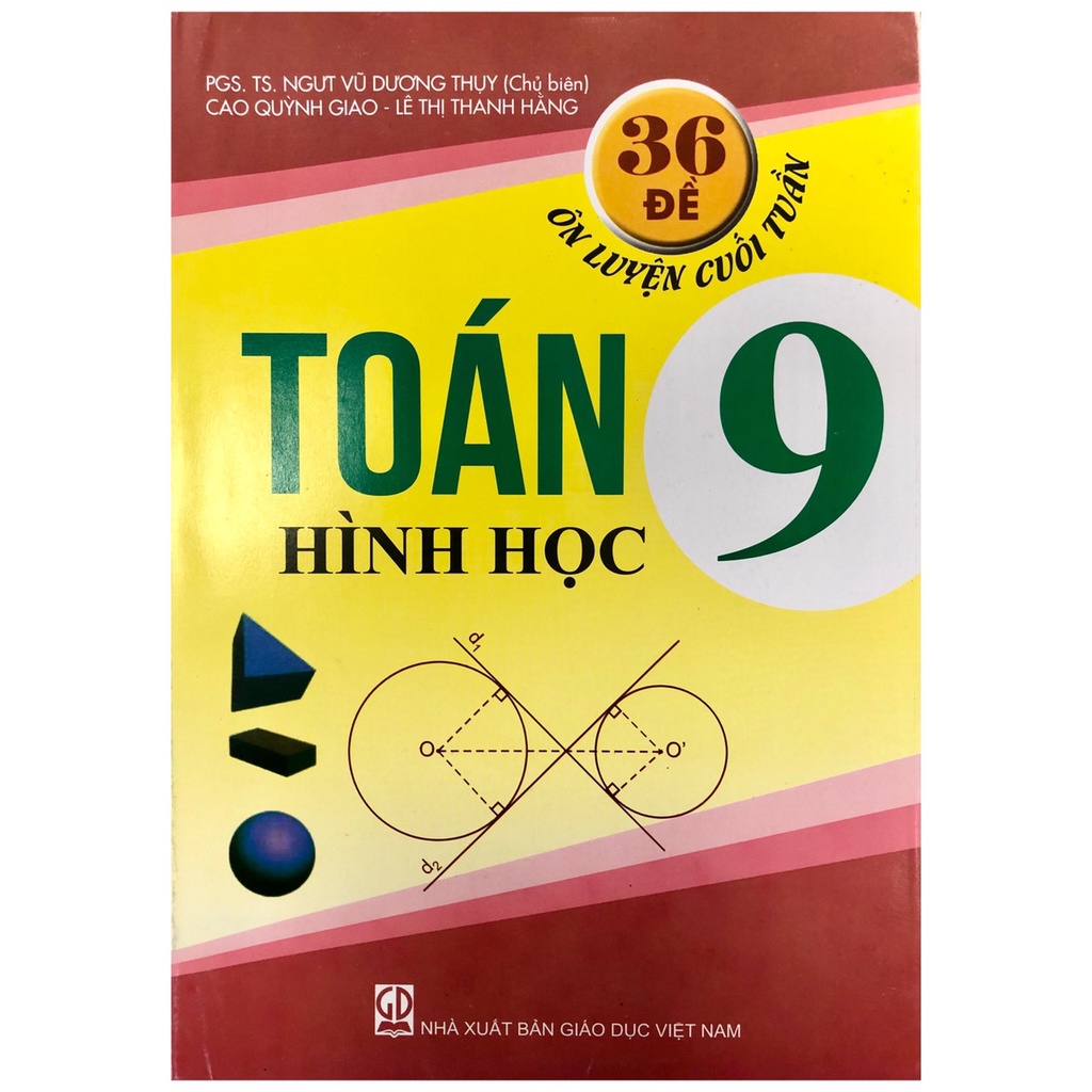 Sách - 36 đề ôn luyện cuối tuần Toán lớp 9 - Hình học