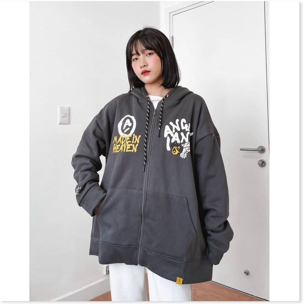 ÁO KHOÁC NỈ DÂY KÉO HỌA TIẾT XINH XẮN,THIẾT KẾ CHỮ TRÊN ÁO XINH ĐỘNG LANA FASHION