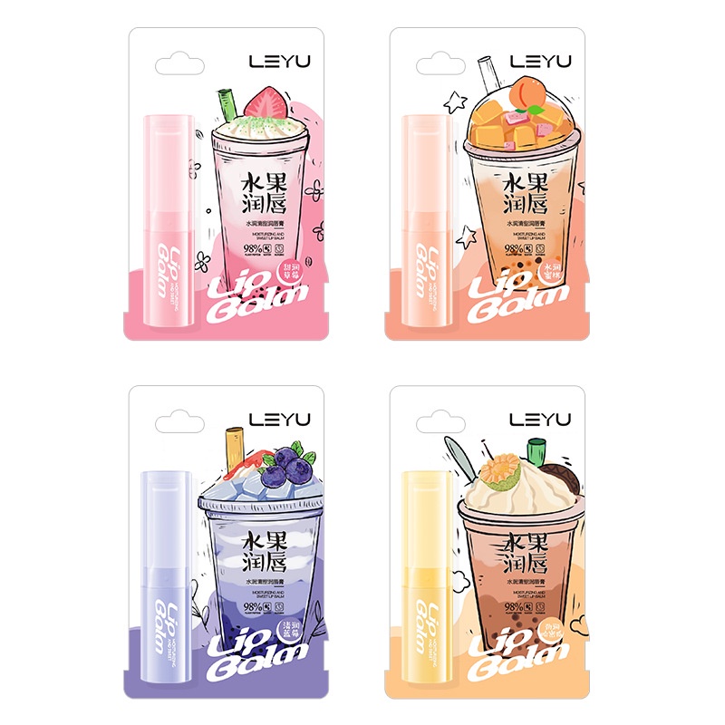 [Hàng mới về] Son dưỡng môi LEYU hương trái cây không nhờn cao cấp