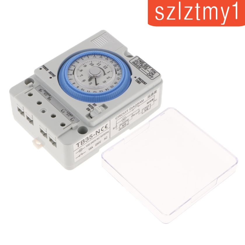 [Thunder] Din Rail 24H Chronometry Timer Mechanical Switch Industrial Analogue Timer