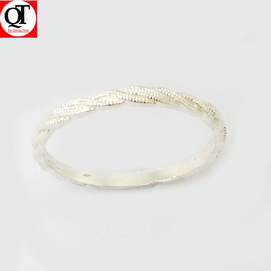 Nhẫn nữ bạc bản nhỏ xinh phong cách thời trang Bạc Quang Thản – QTNU83.