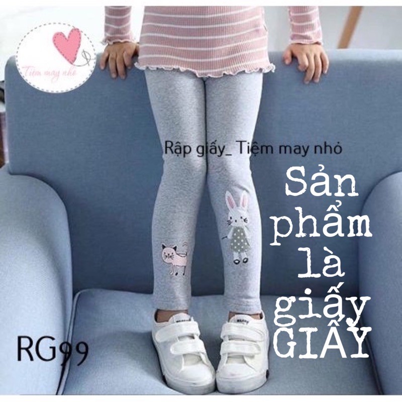 RG99_ Rập giấy may quần legging cho bé