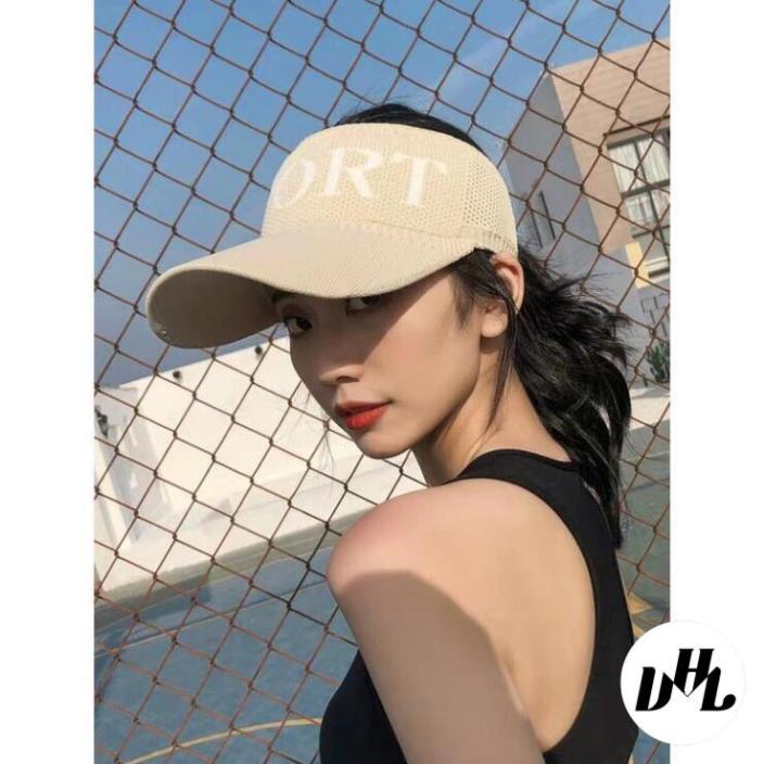 Mũ thể thao nửa đầu SPORT [ FREE SHIP ] nón kết nửa đầu thời trang dành cho nữ phong cách Hàn Quốc