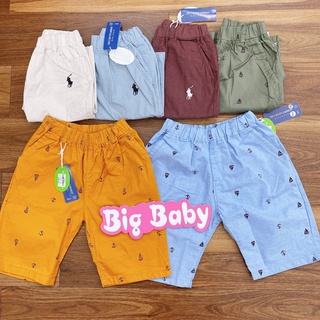 Quần lửng kaki nhí/ quần đùi / quần short cho bé trai 9-28kg | bigbaby shop