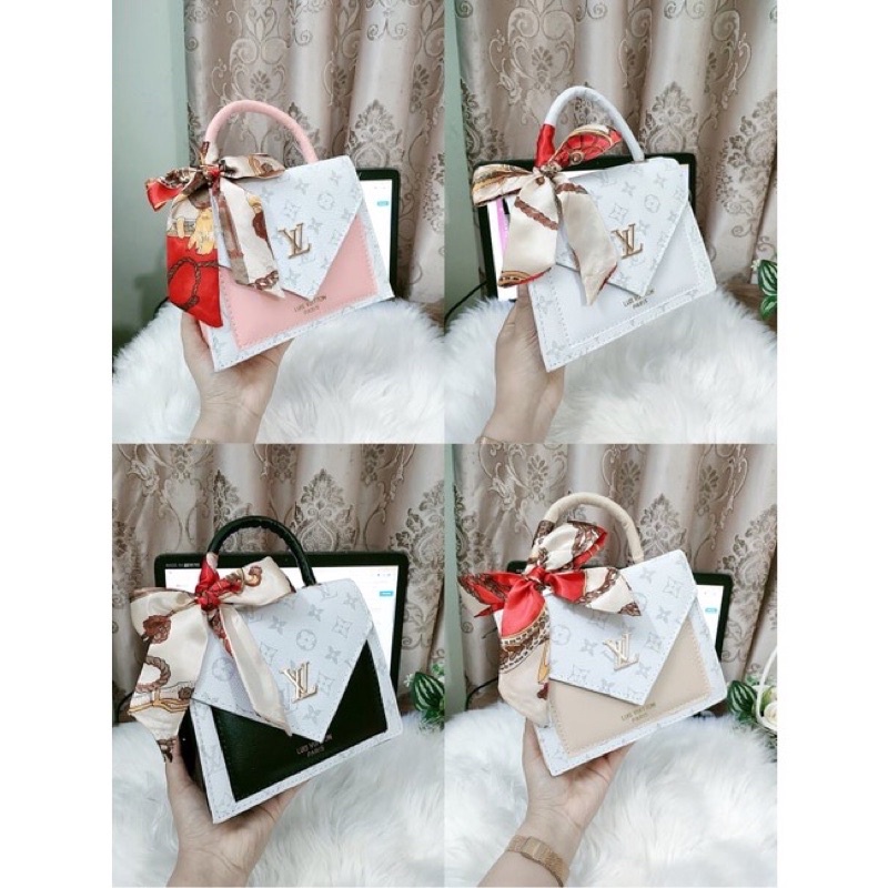 Túi  sách LV trẻ chung đeo chéo sách tay chất liệu da UP