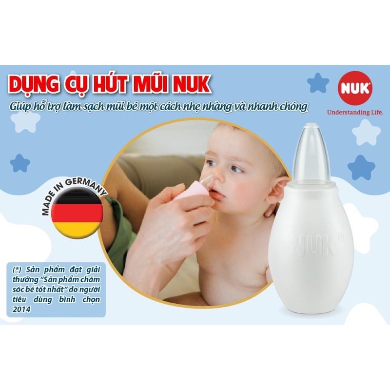 HÚT MŨI CAO SU NUK ĐỨC