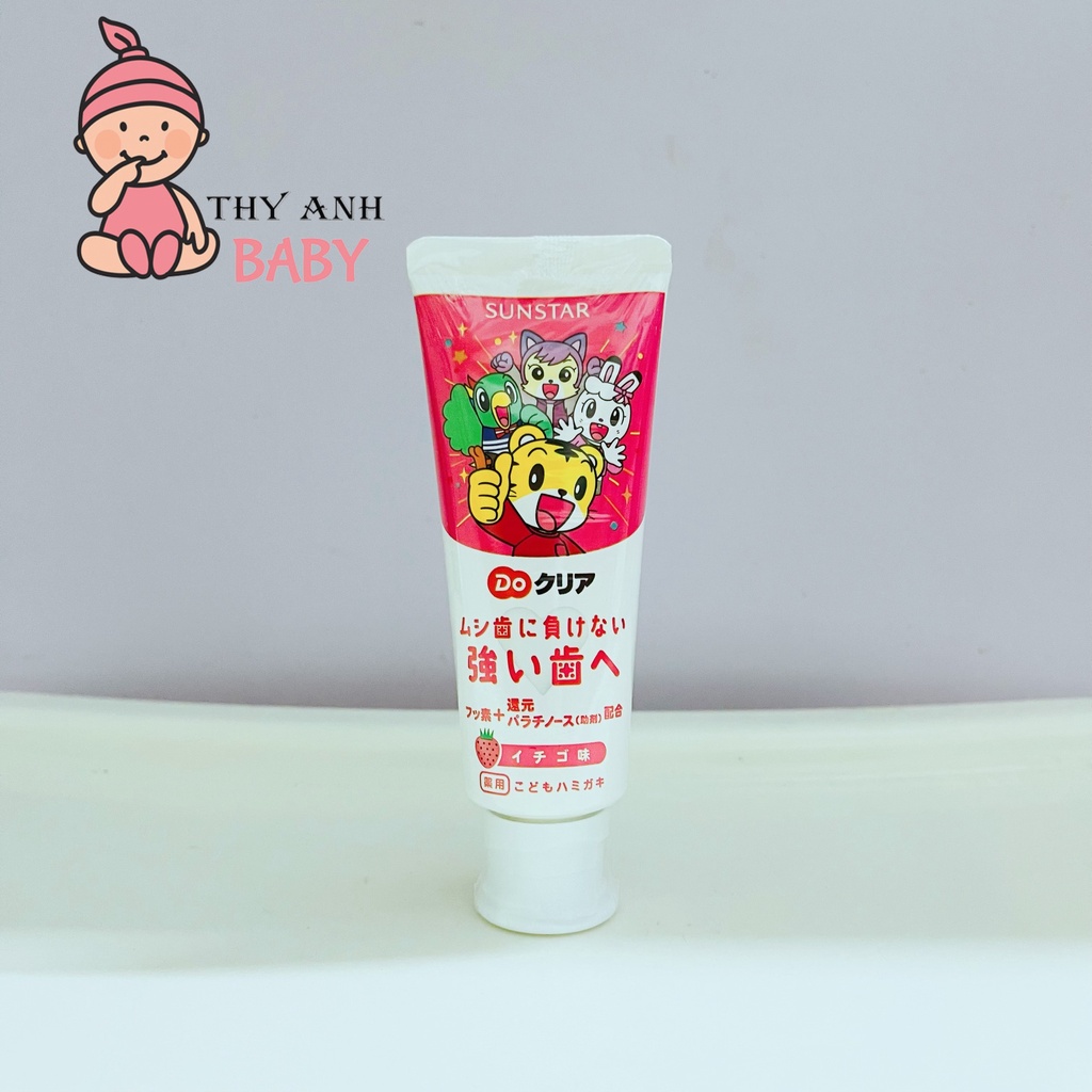Kem Đánh Răng Sunstar Nhật Bản 70gr Cho Bé Từ 1 Tuổi