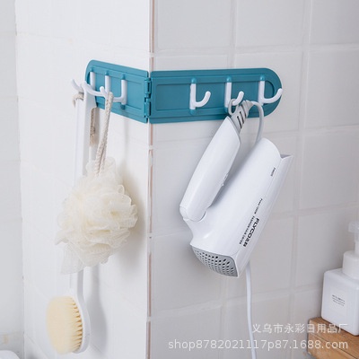 Móc treo gấp góc xoay 180 độ, móc treo dán tường, treo vật dụng gia đình tiện lợi #T4-6