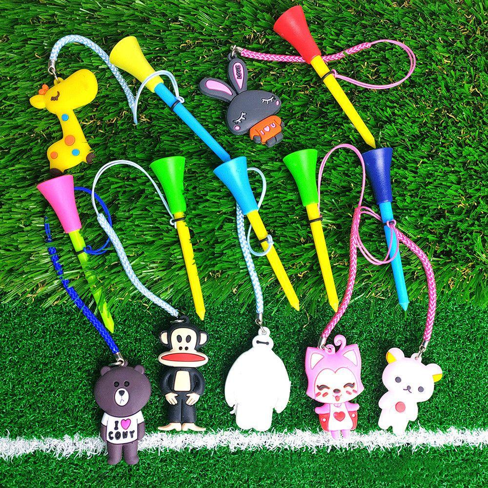 Giá Đỡ Bóng Golf Bằng Cao Su PVC Bện 83mm 26Eddie Golfer Họa Tiết Hoạt Hình