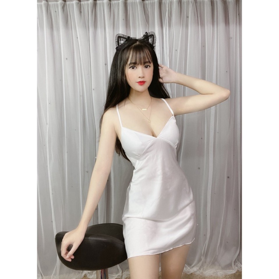 Váy ngủ sexy ❣️FREE SHIP❣️Váy ngủ sexy Lụa cao cấp <57kg <60kg | BigBuy360 - bigbuy360.vn