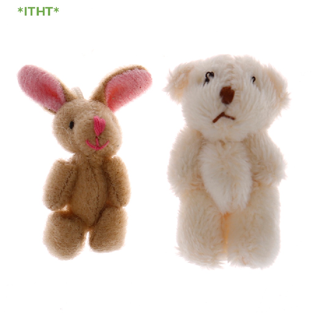 1 Mô Hình Gấu / Thỏ Đáng Yêu Trang Trí Nhà Búp Bê Tỉ Lệ 1 / 12 Mới